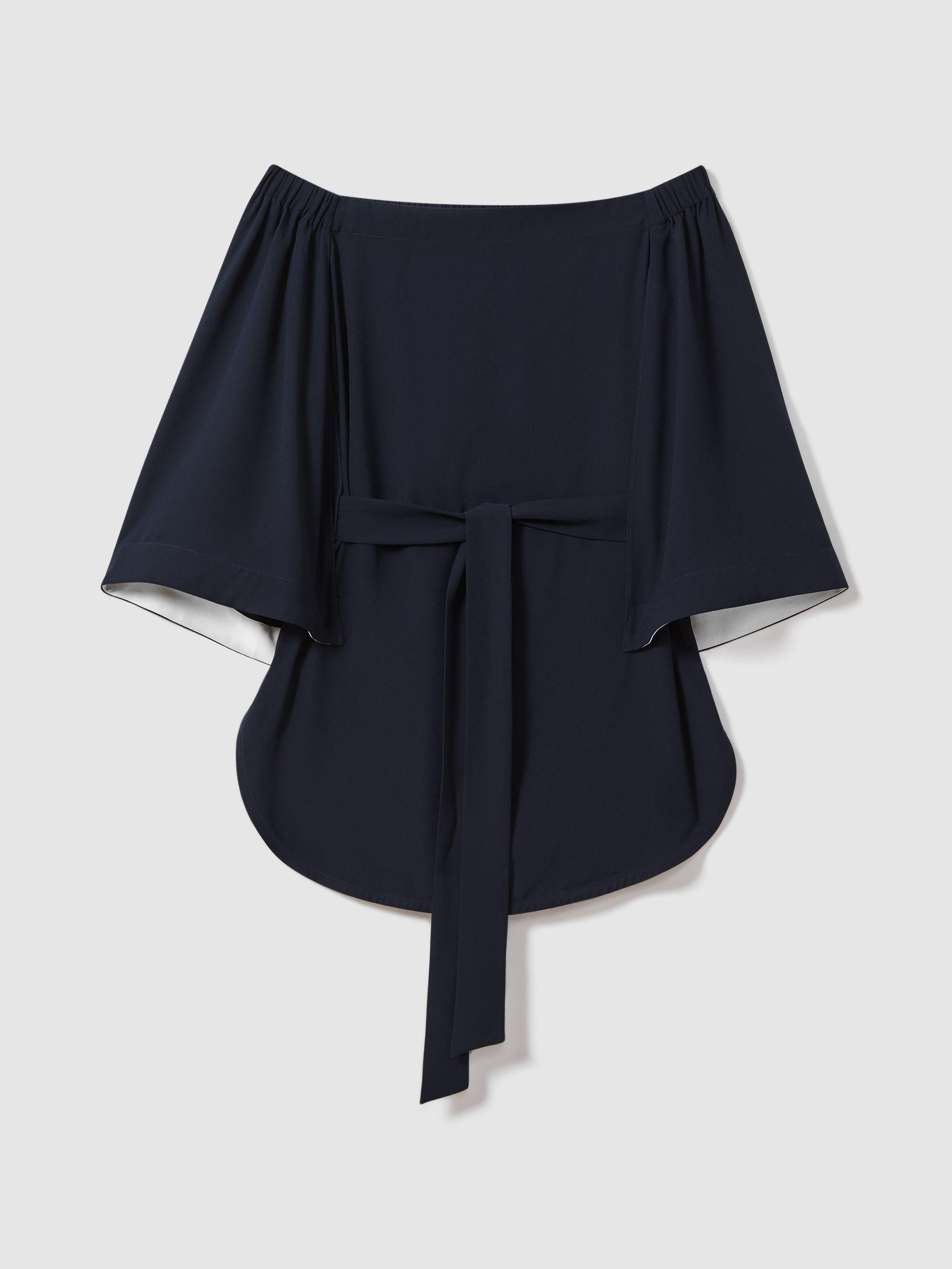 Off-The-Shoulder Tunic in Navy Product Image