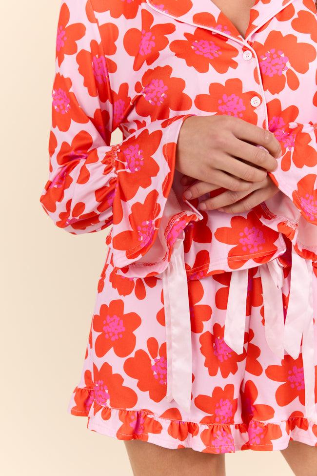 Blooming Bright Night Floral Pajama Set FINAL SALE Product Image