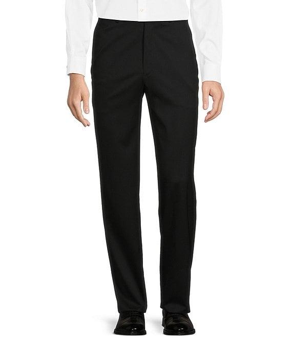 Hart Schaffner Marx Classic Fit Flat Front Solid Dress Pants Product Image