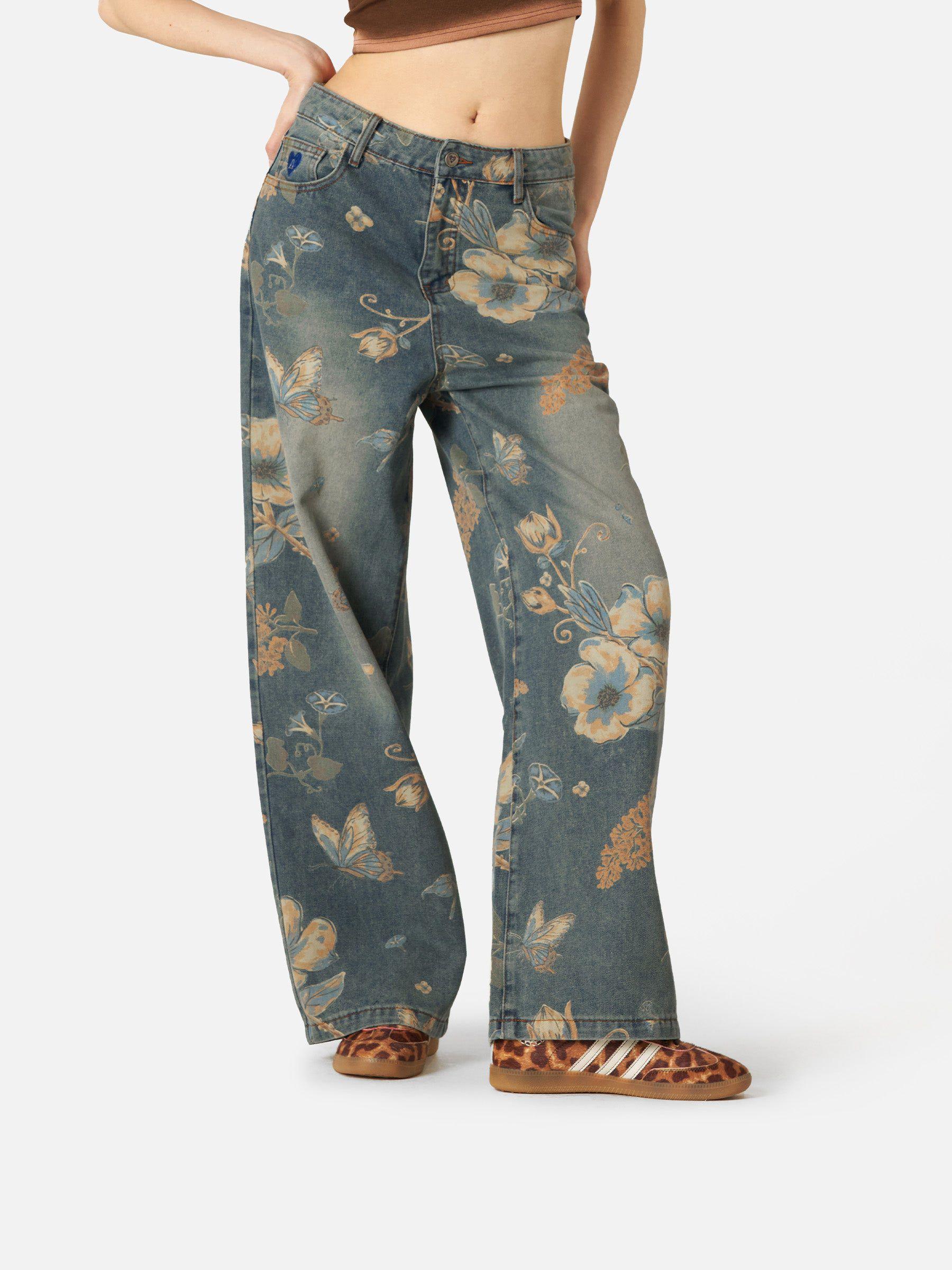 Aelfric Eden Floral Baggy Jeans Product Image