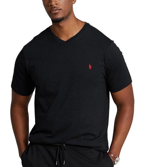 Polo Ralph Lauren Big & Tall Classic Fit Short Sleeve Cotton Jersey V-Neck T-Shirt Product Image