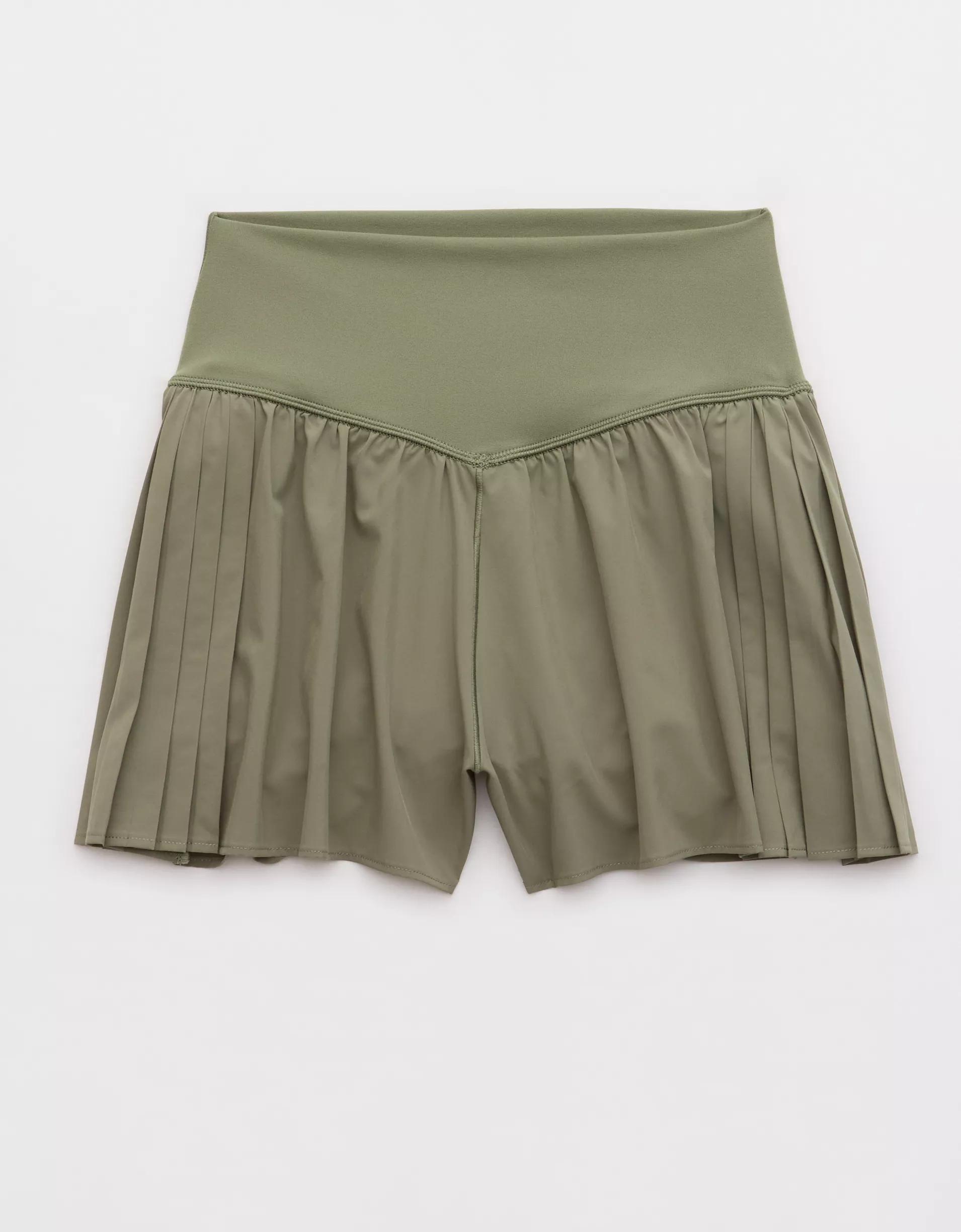 OFFLINE By Aerie Real Me Pleated Flowy Short Product Image