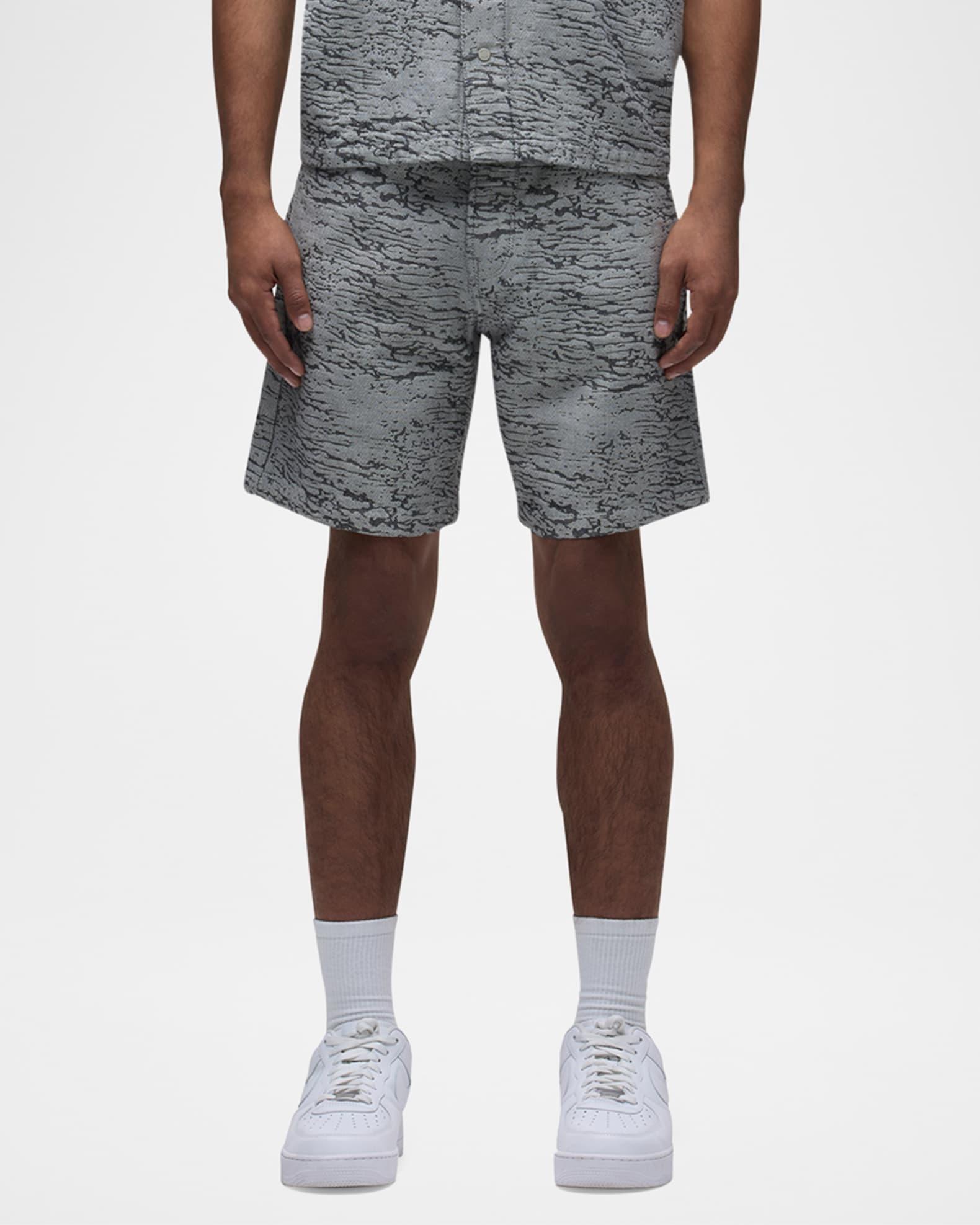 Mens Clint Jacquard Denim Shorts Product Image