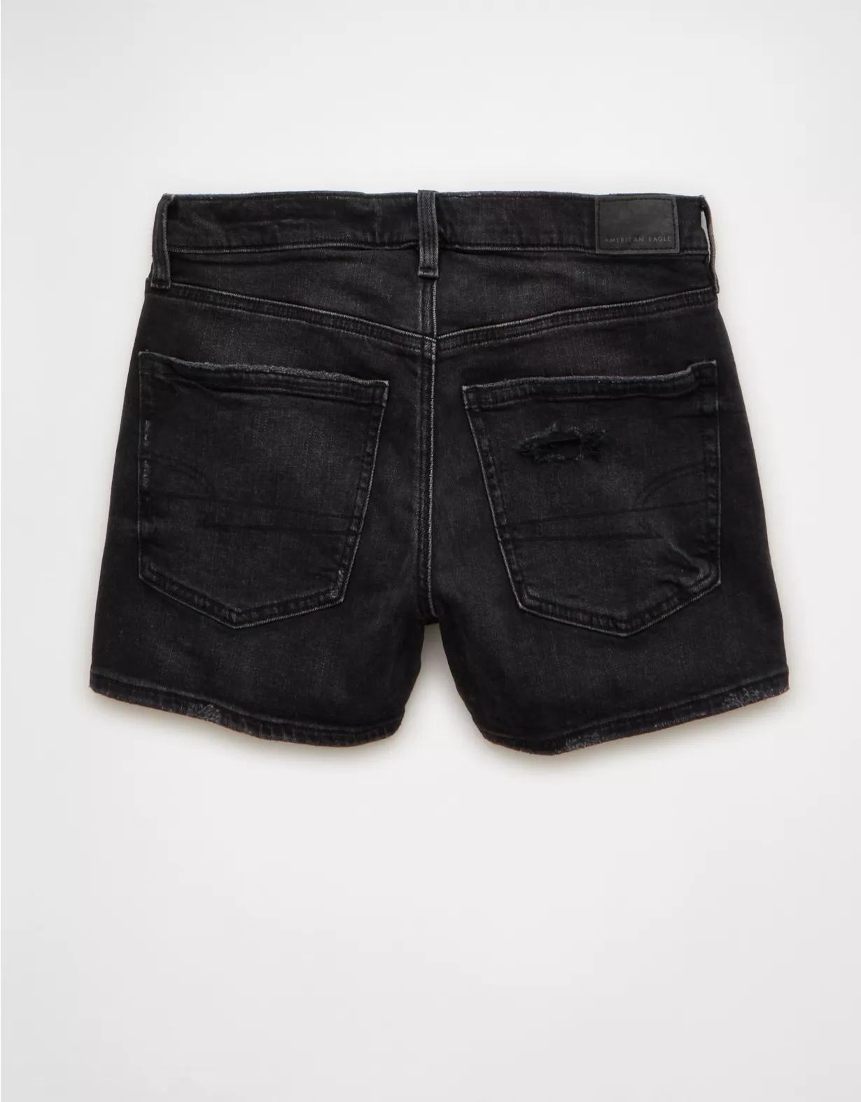 AE Strigid Super High-Waisted Relaxed Denim Short Product Image
