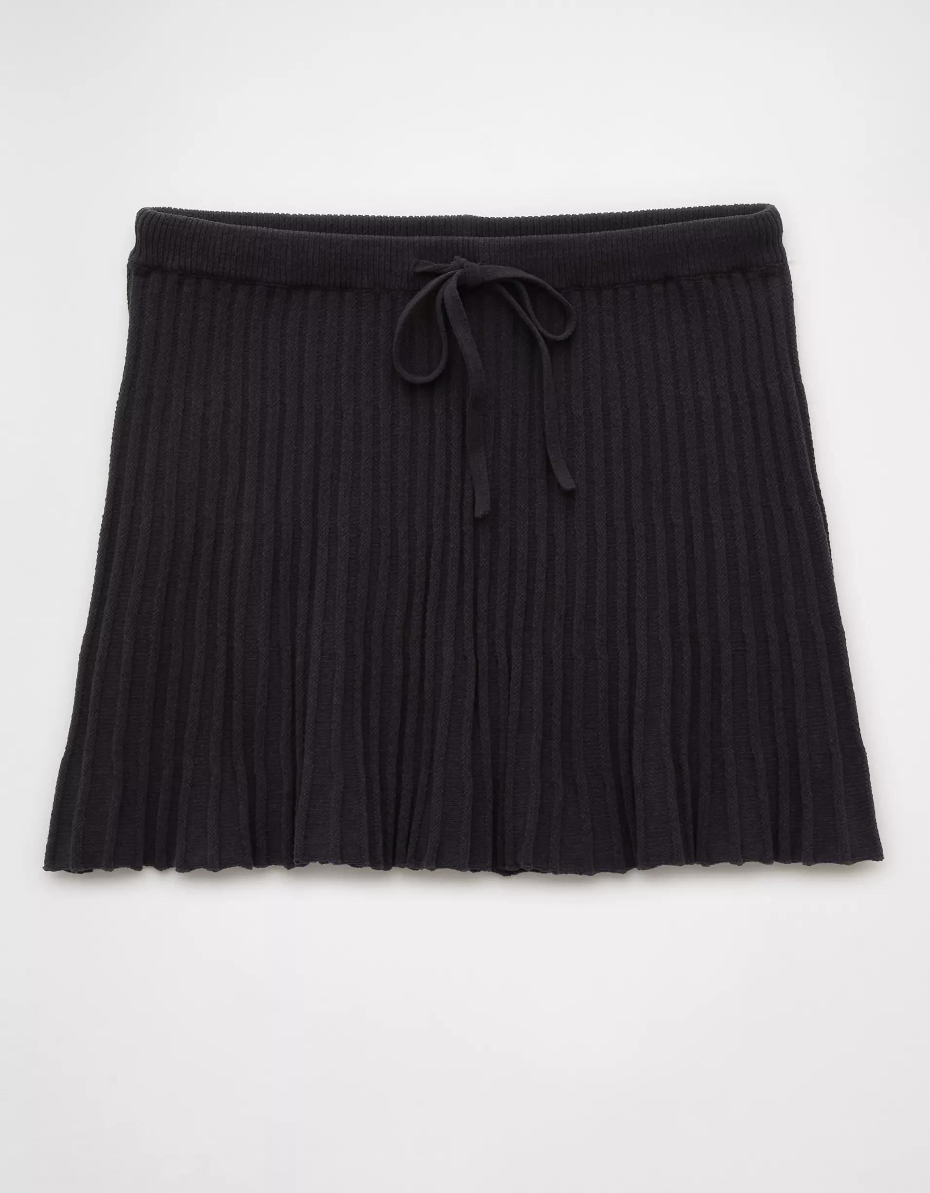 AE Ribbed Knit Mini Skirt Product Image