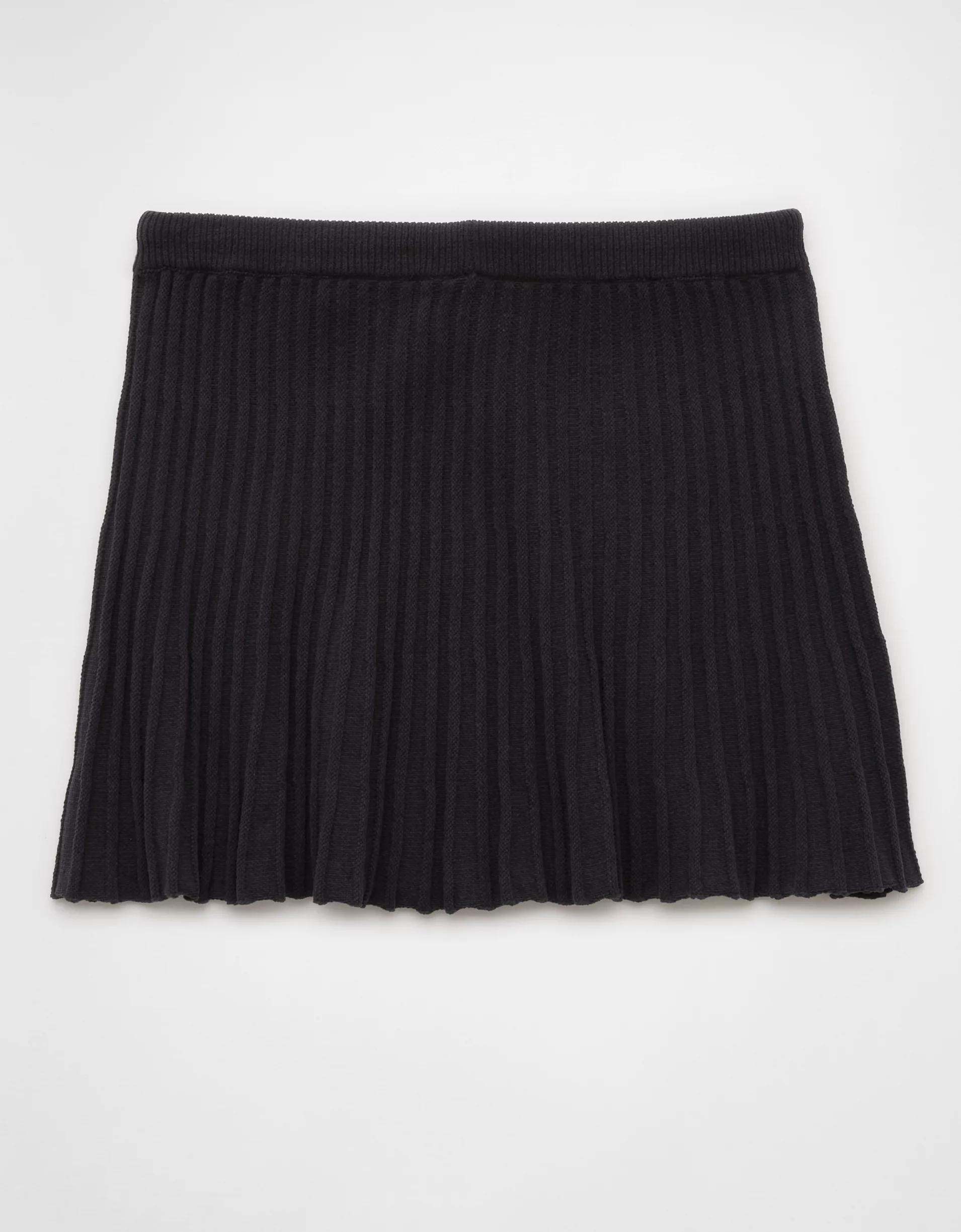 AE Ribbed Knit Mini Skirt Product Image