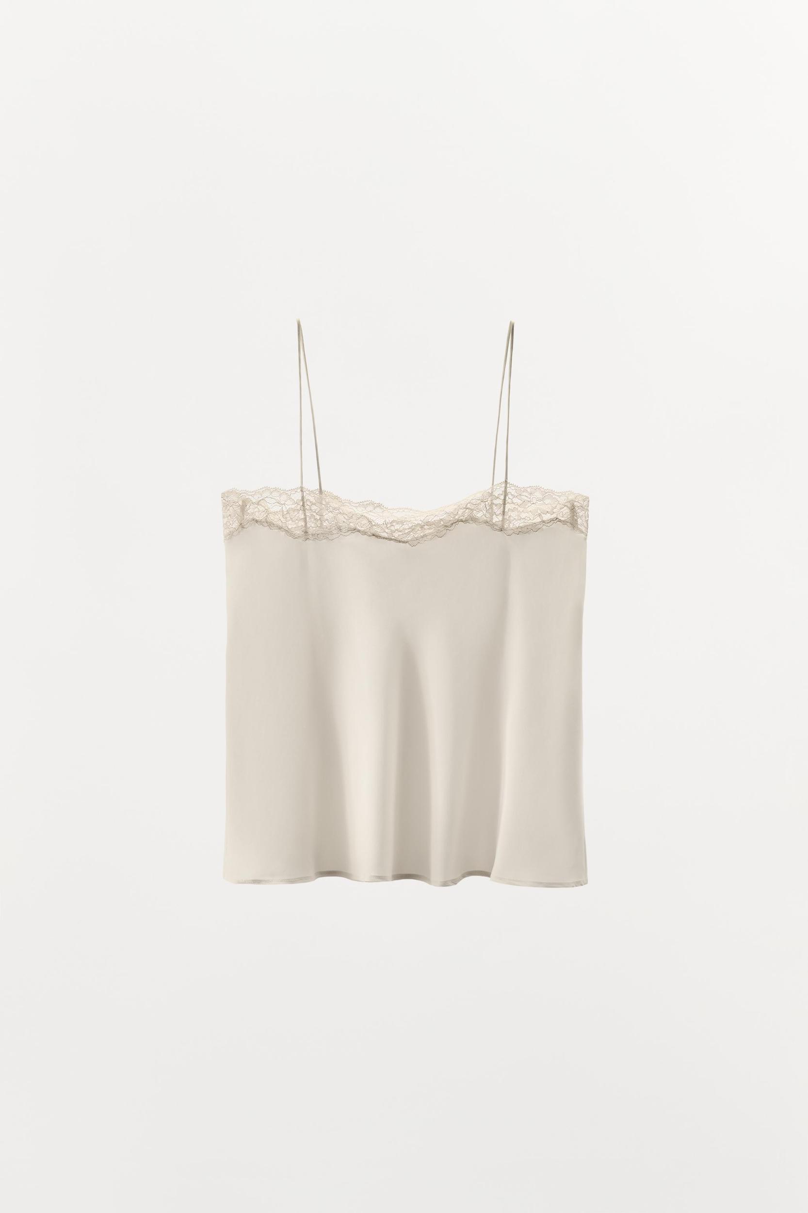 SILK LACE CAMISOLE TOP Product Image