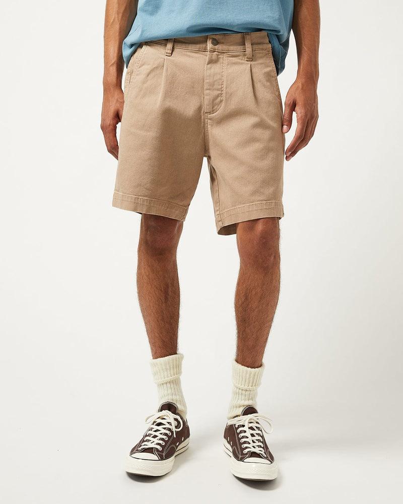 Heavy Twill Pleated Short - Grey Product Image