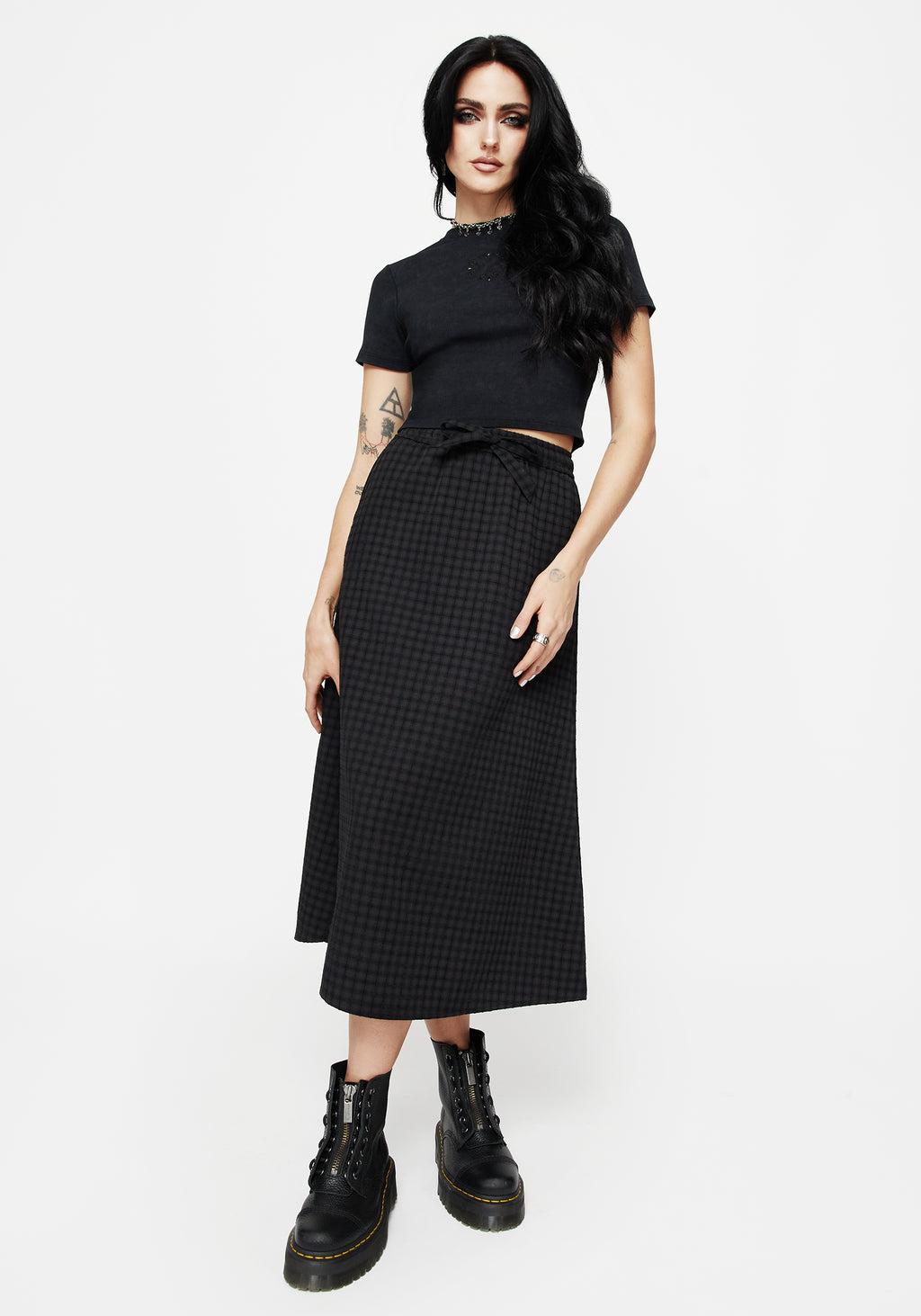 Ziggy Check Midi Skirt Product Image