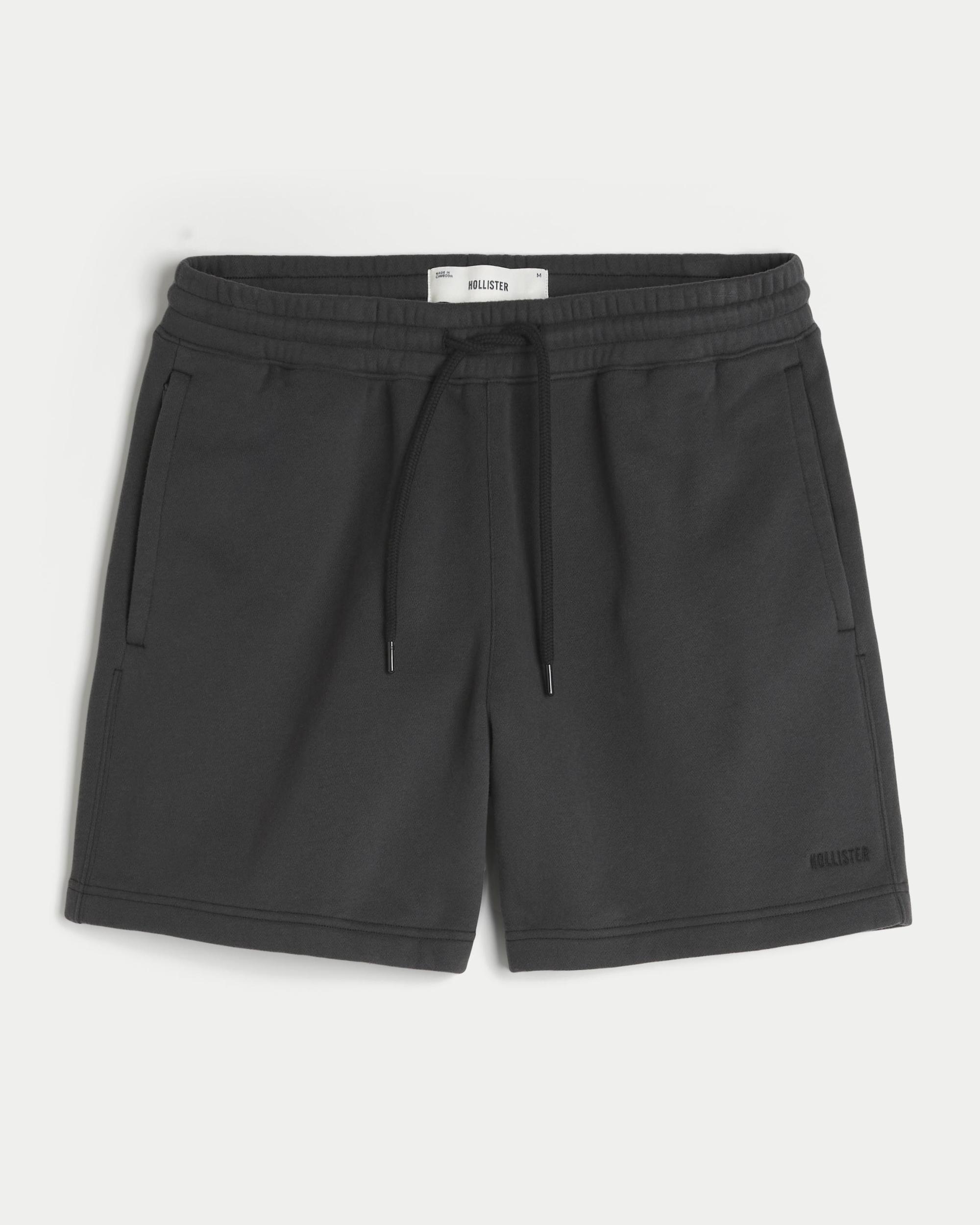 Mid-Thigh Loose Fleece Shorts Product Image