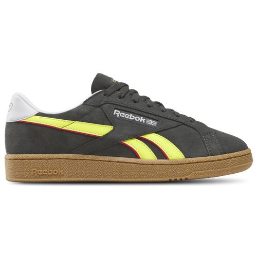 Reebok Mens Reebok Club C Grounds Uk - Mens Tennis Shoes Black/Gum/Collegiate Green Product Image