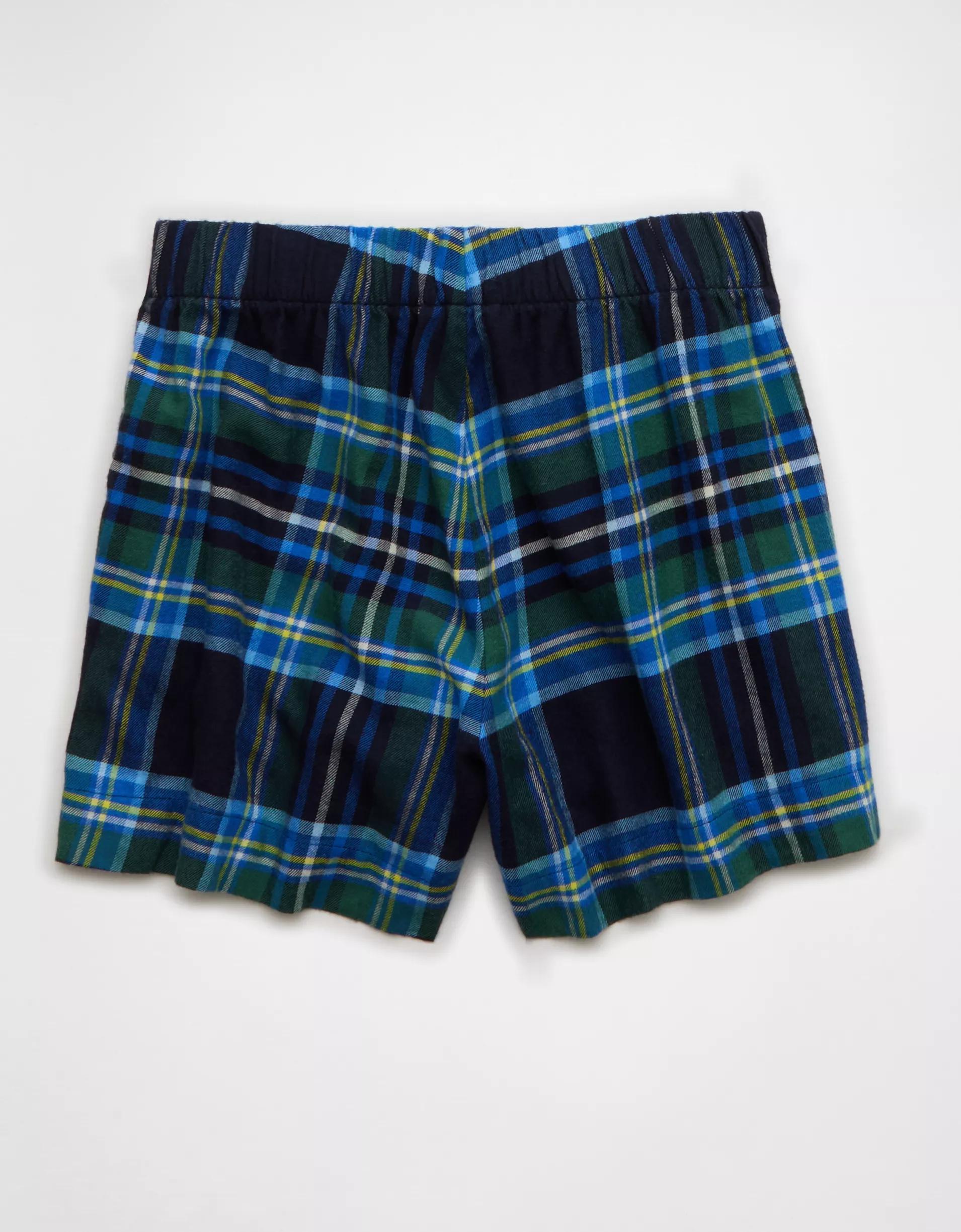 AE Flannel Boxer Sleep Shorts Product Image