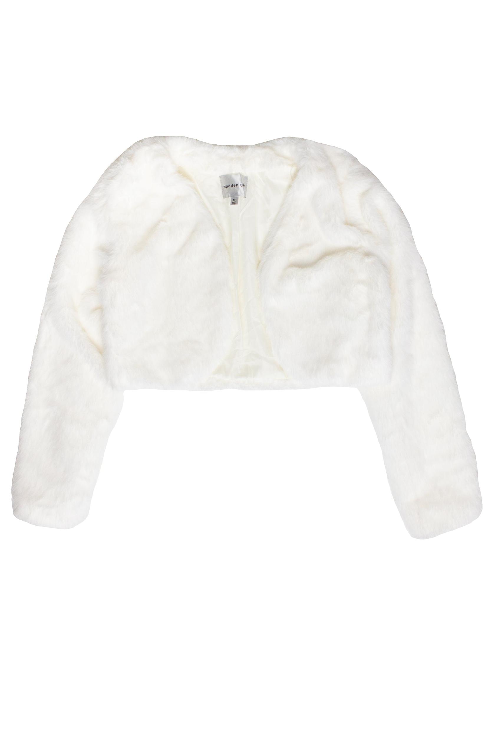 Faux Fur Bolero Jacket Product Image