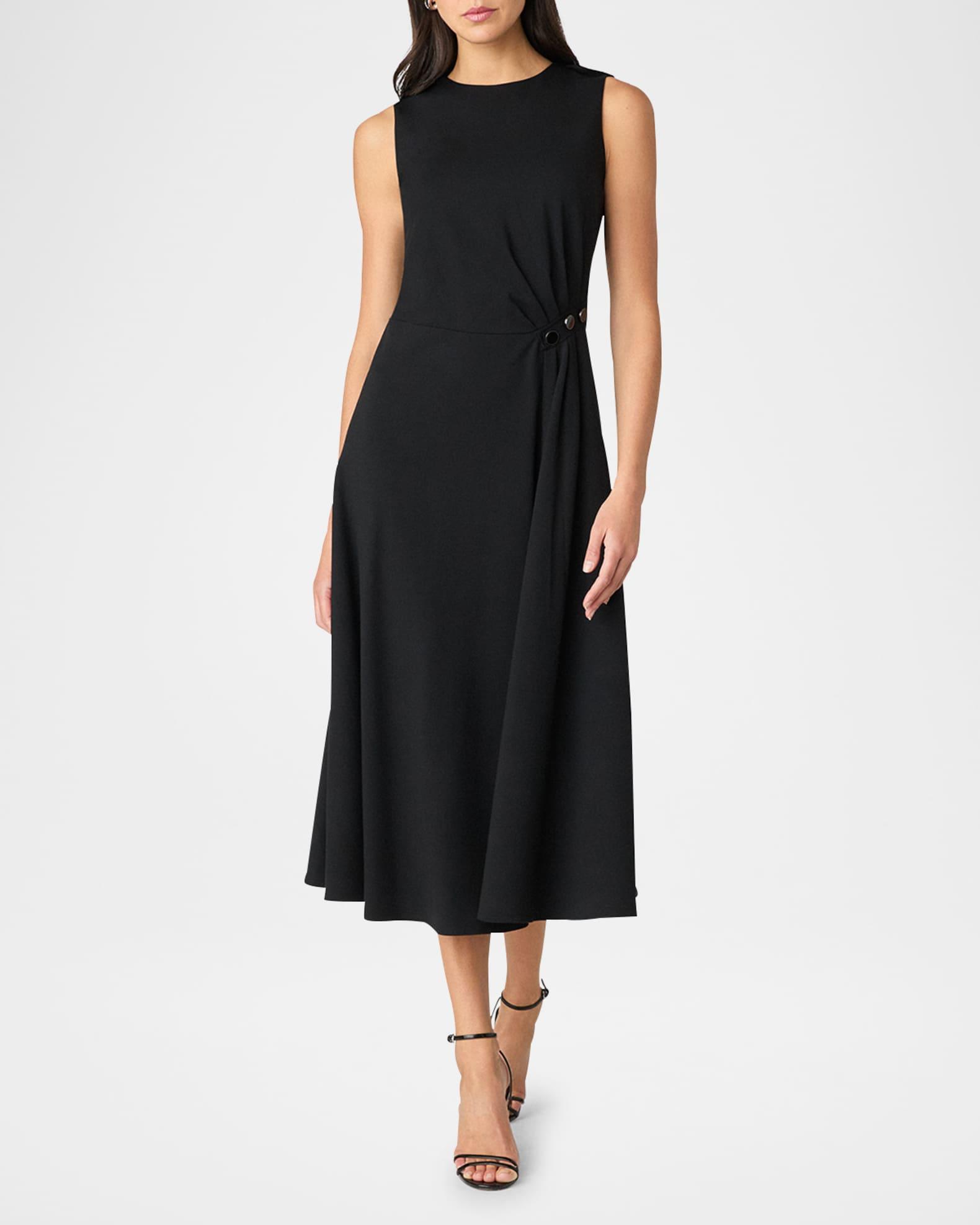 Keri Sleeveless Gathered Midi Dress Product Image