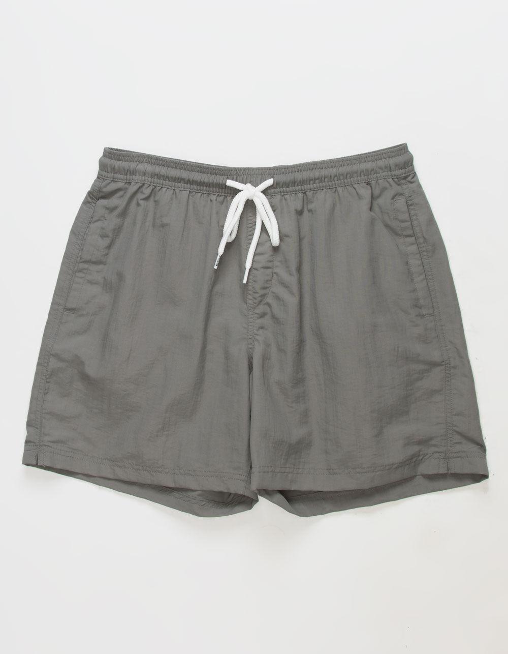 RSQ Mens 6" Nylon Shorts - GUNMETAL Product Image