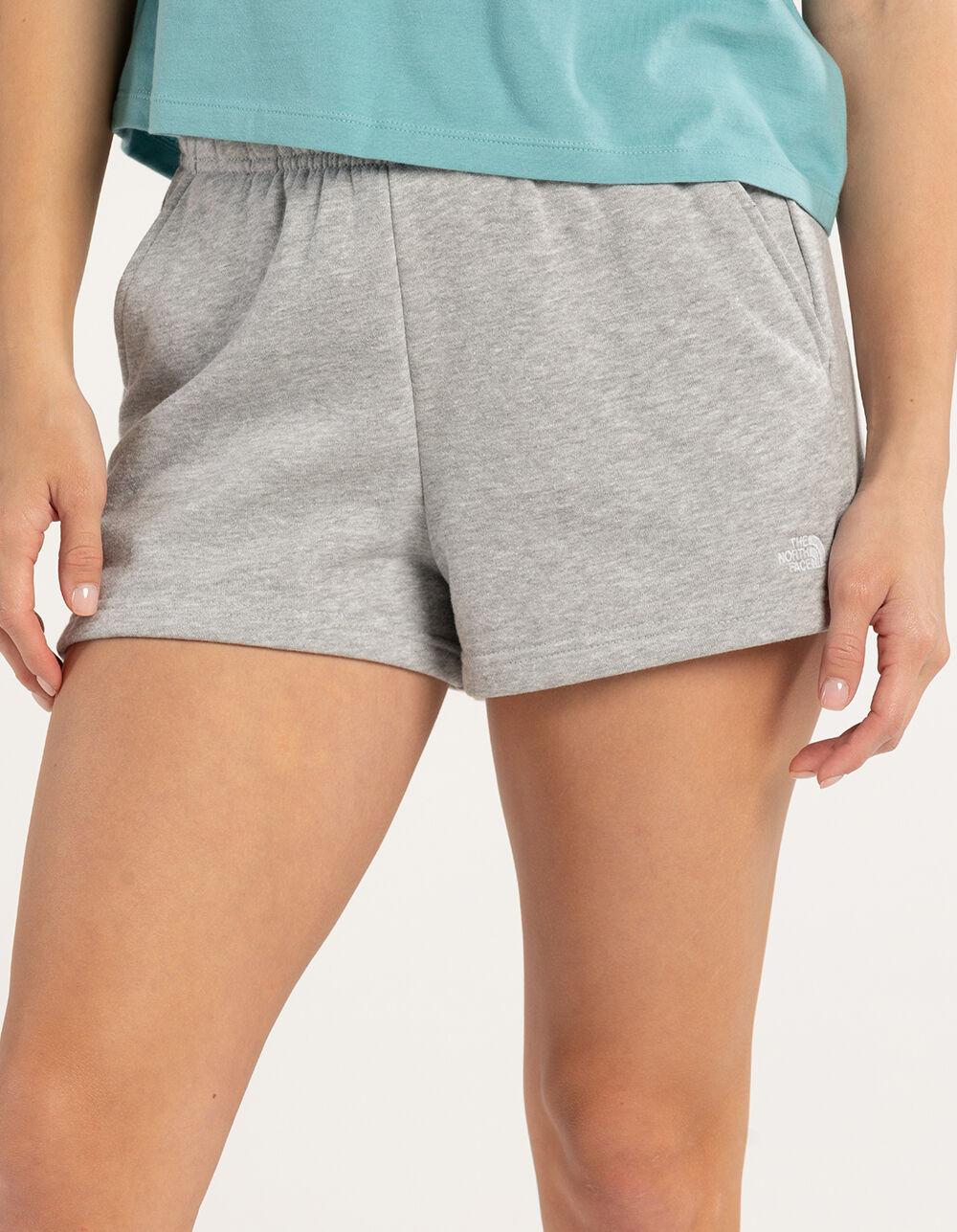 THE NORTH FACE Half Dome Womens Fleece Shorts - LIGHT GRAY Product Image