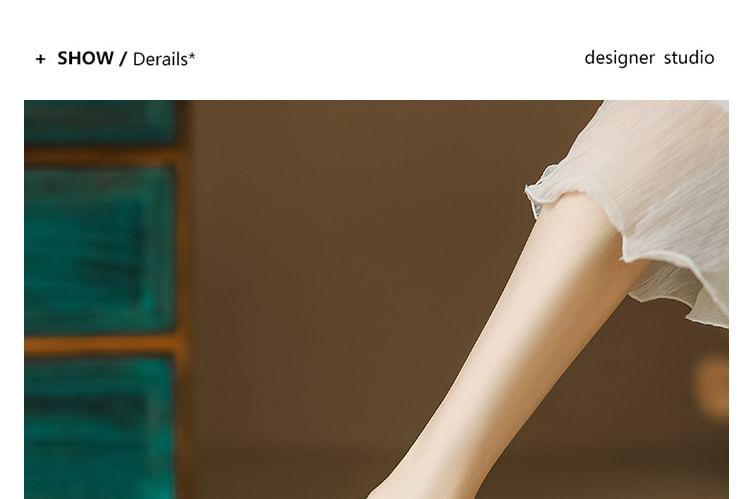 Faux Pearl Platform Slip-Ons Product Image