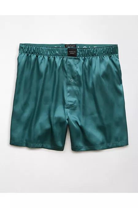 AEO Mens Solid Satin Pocket Boxer Short Mens Product Image