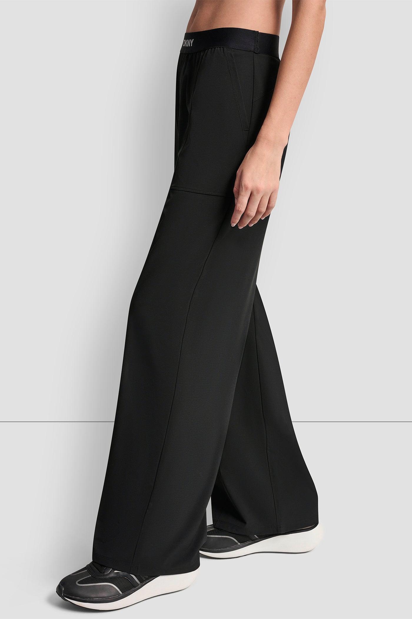 HIGH-RISE LOGO-WAIST WIDE-LEG PANT Product Image