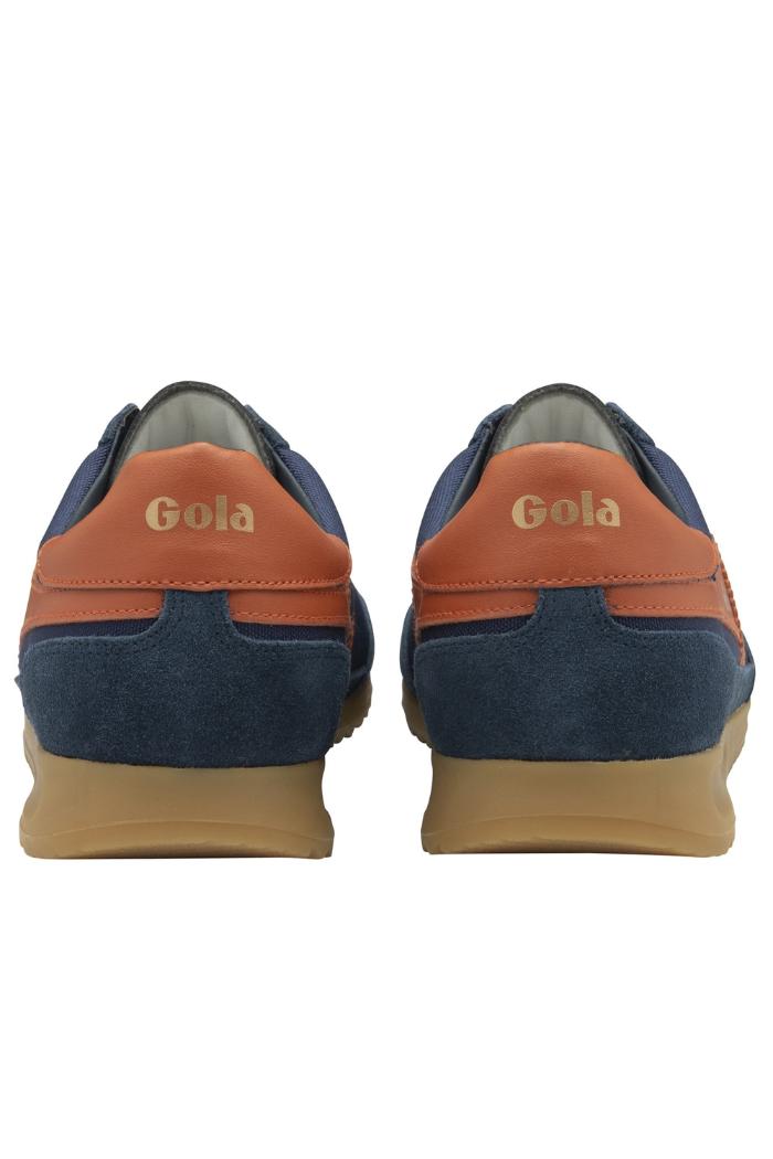 Gola Classics Men's Tornado Sneakers- Navy/Moody Orange Product Image
