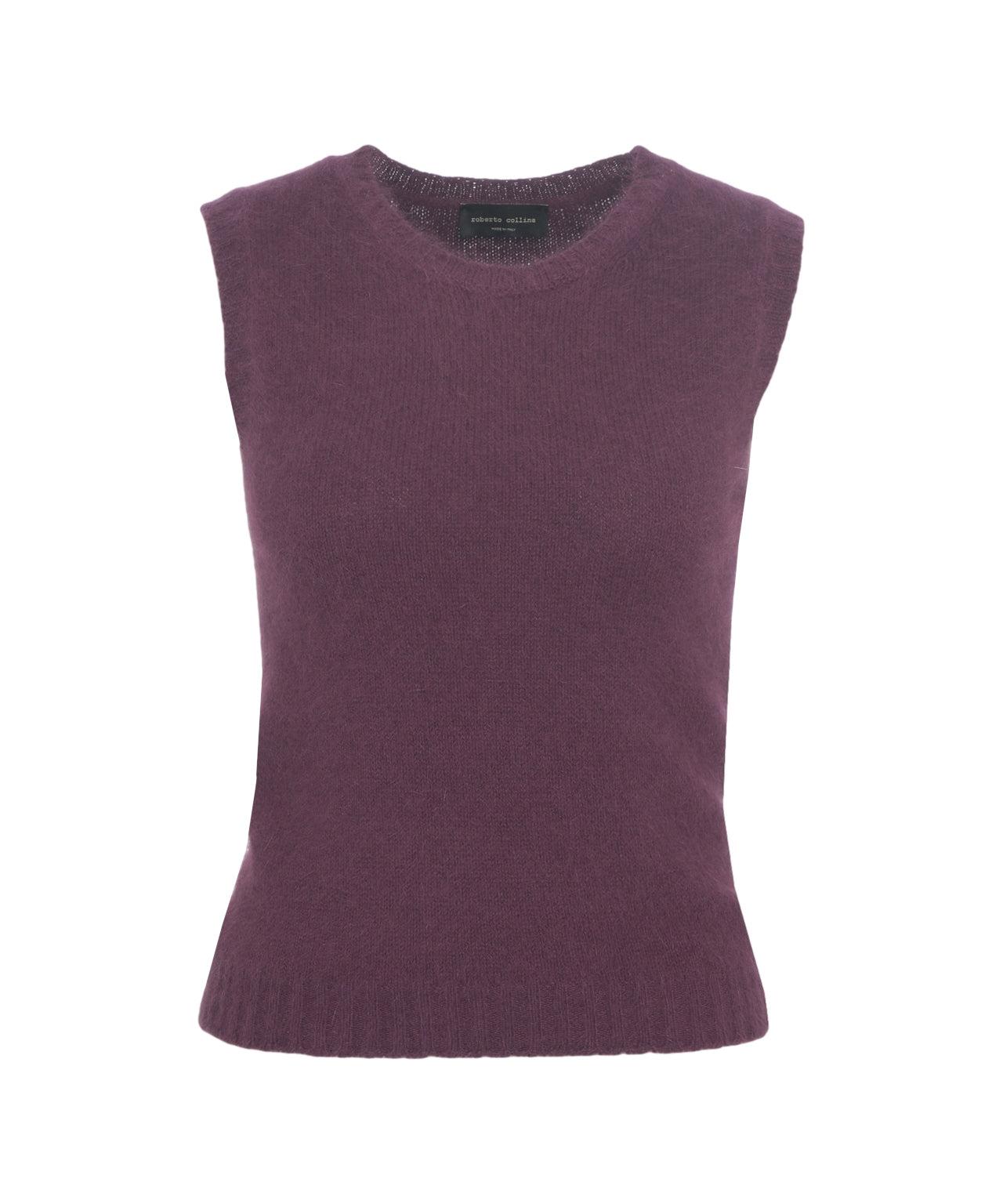Wool blend knit top Product Image
