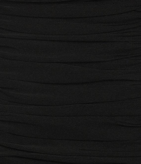 C&V Chelsea & Violet Short Sleeve Shirred Mesh Dress Product Image