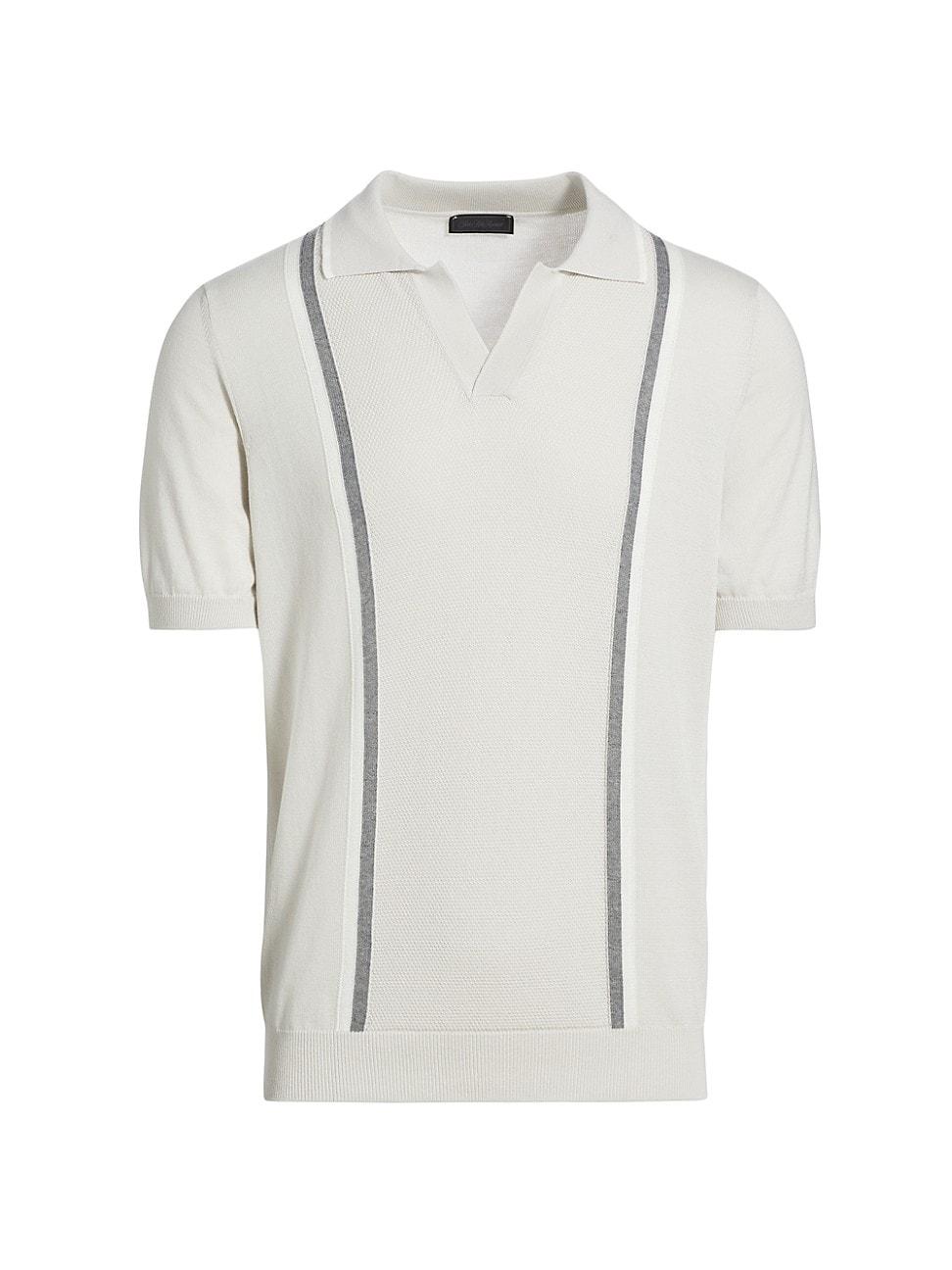 Mens COLLECTION Retro Striped Polo Shirt Product Image