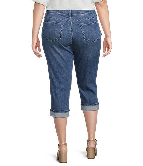 NYDJ Plus Size Marilyn Cuffed Crop Cool Embrace® Denim Jeans Product Image