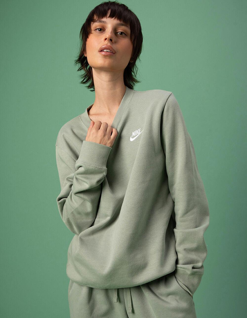 NIKE Sportswear Club Fleece Womens Crewneck Sweatshirt - SAGE Product Image