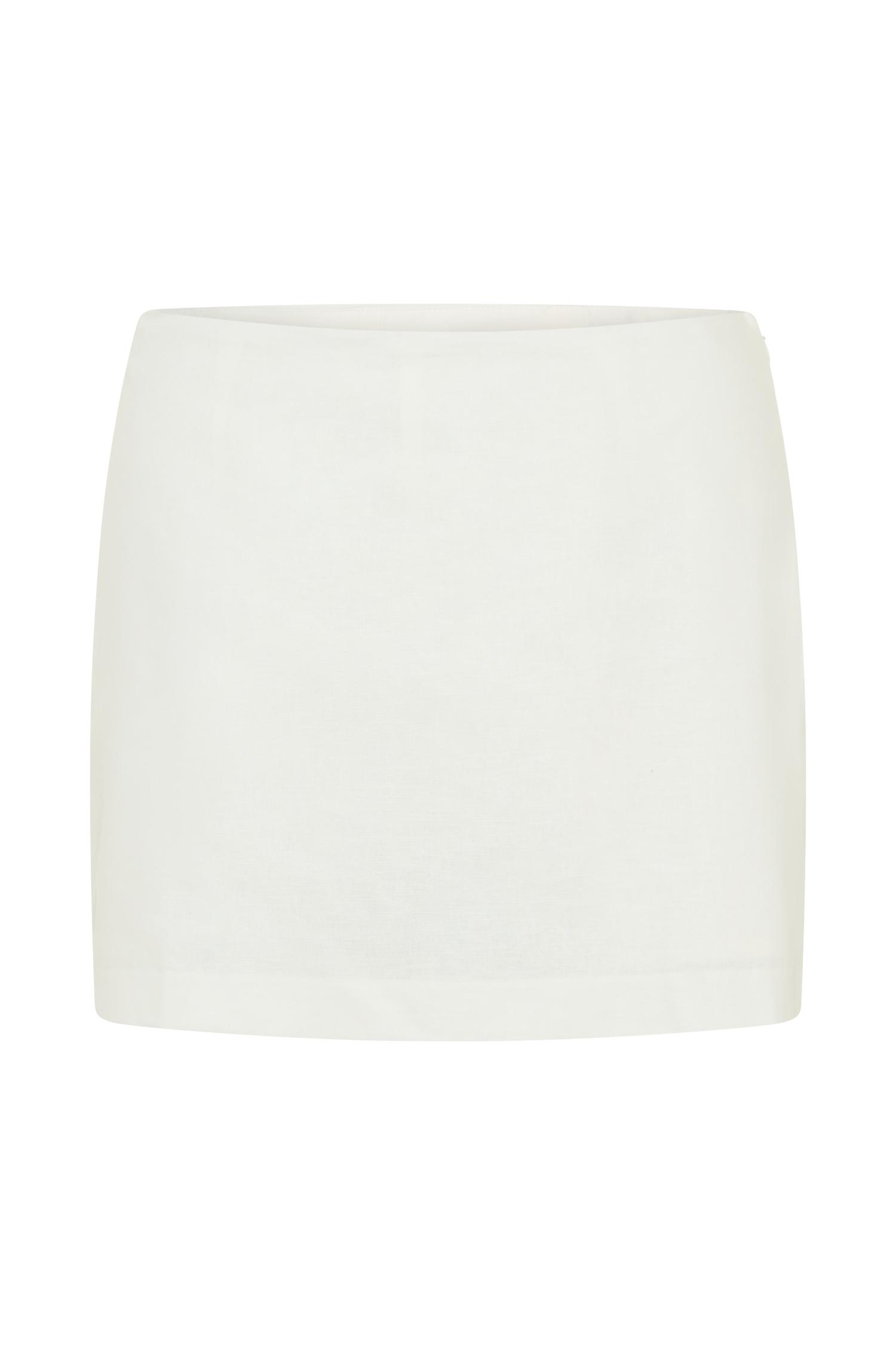Ciara Linen Mini Skort - White Product Image