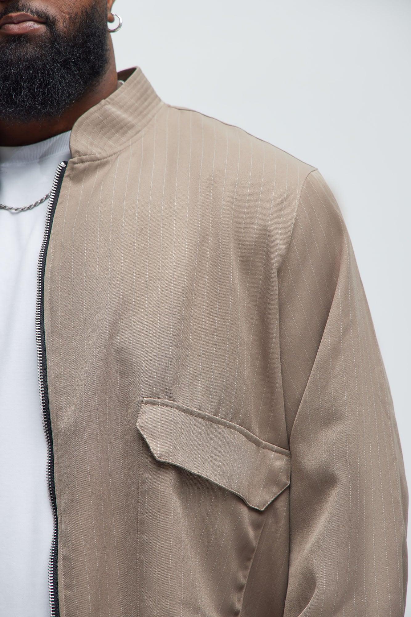 Tatum Casual Zip Jacket - Brown Product Image