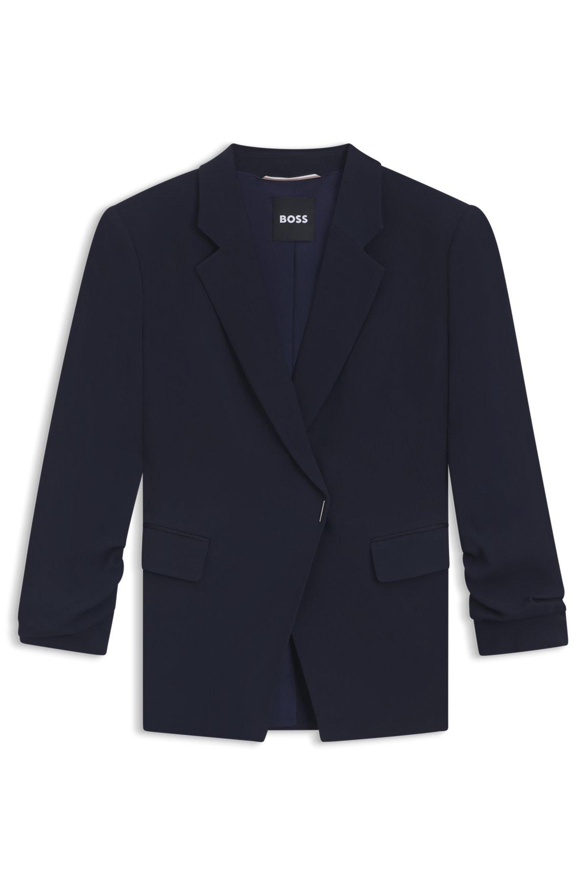 Slim-fit blazer with press-stud closure Product Image