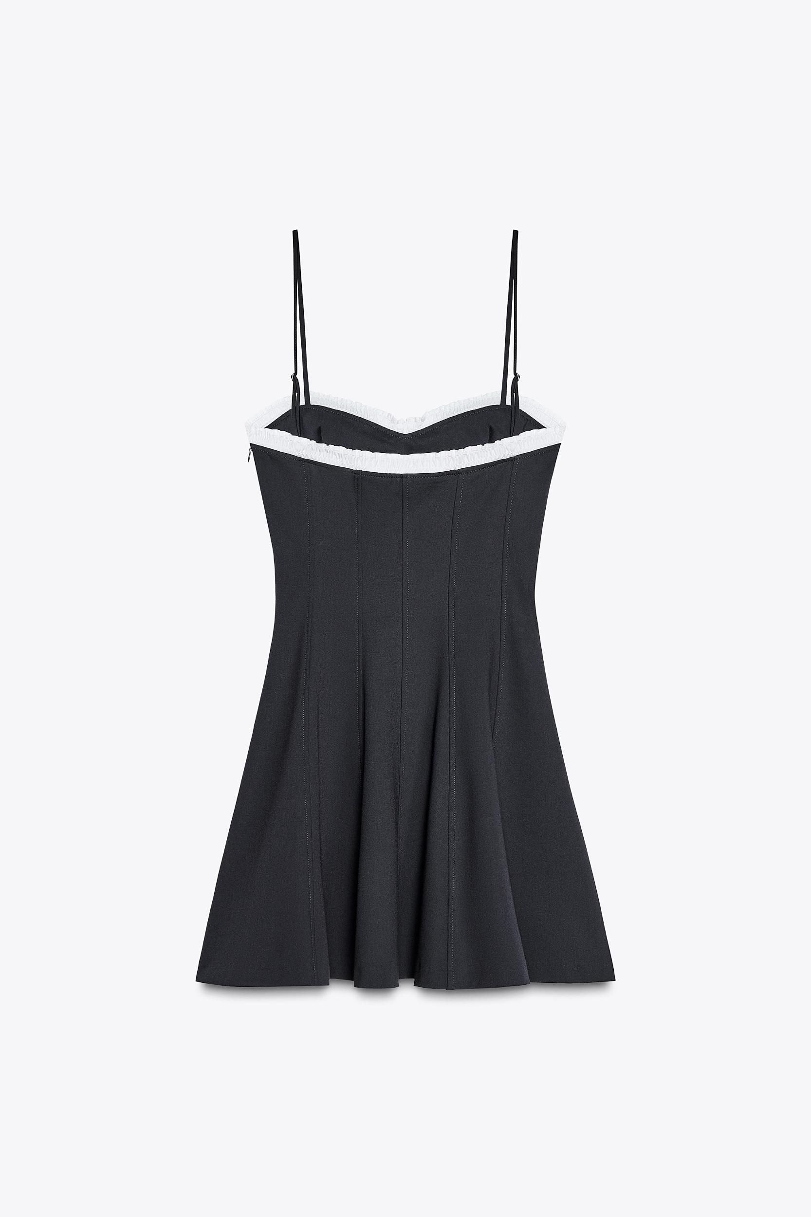 BOW RUFFLE STRAPPY DRESS Product Image