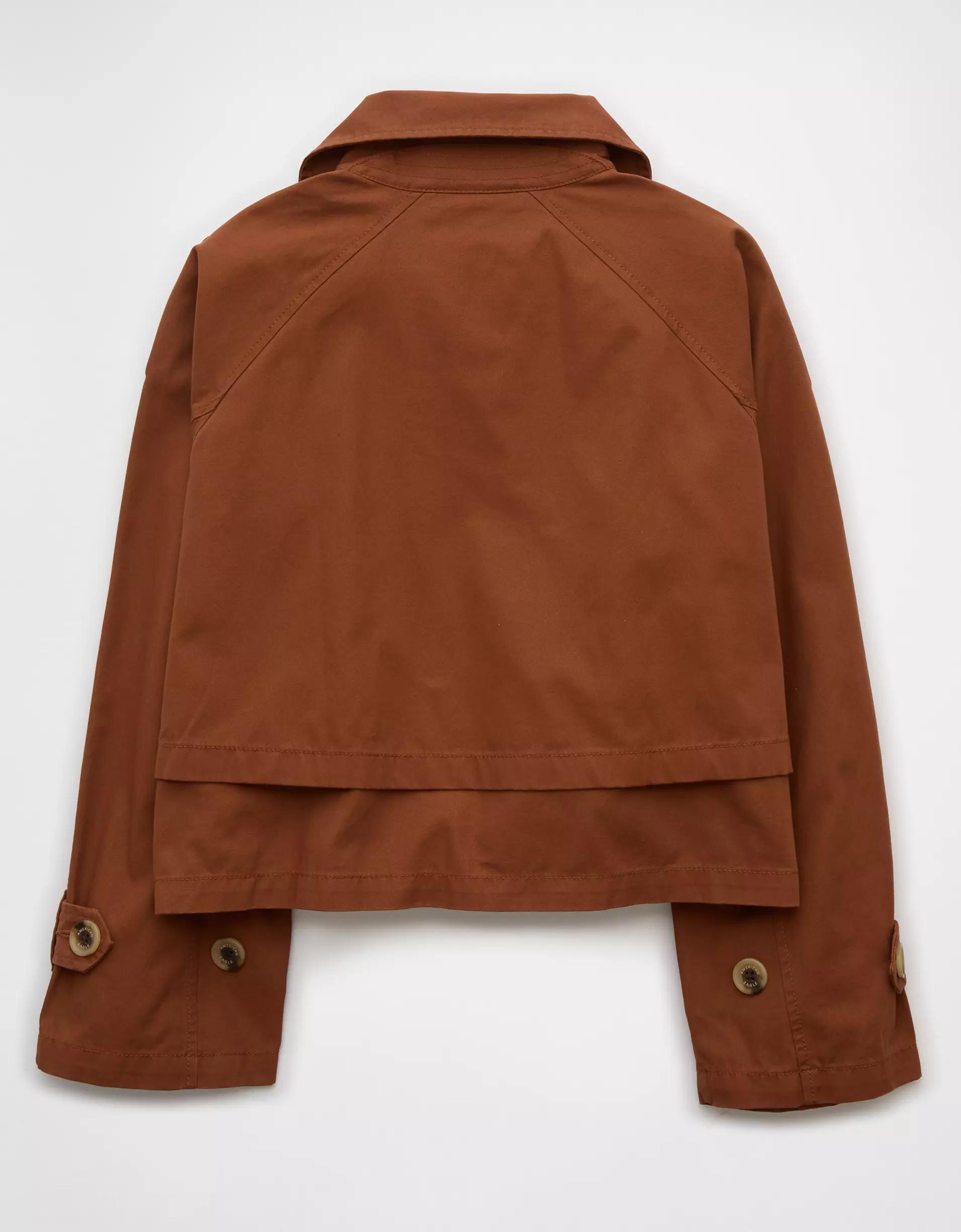 AE Cropped Trench Coat Product Image