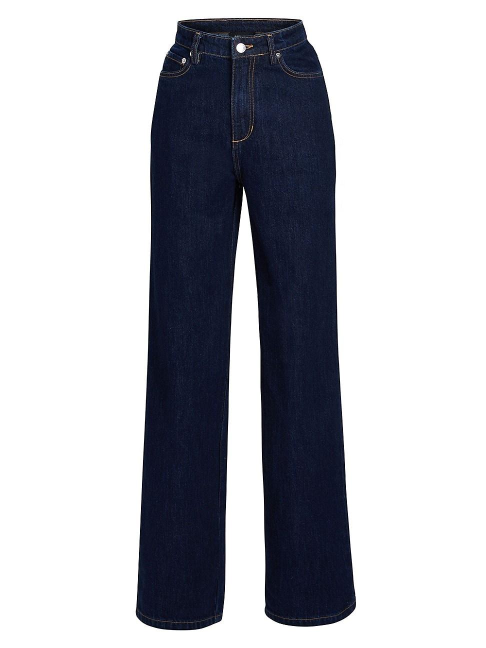 Womens Brooklyn High Rise Straight Jeans Product Image