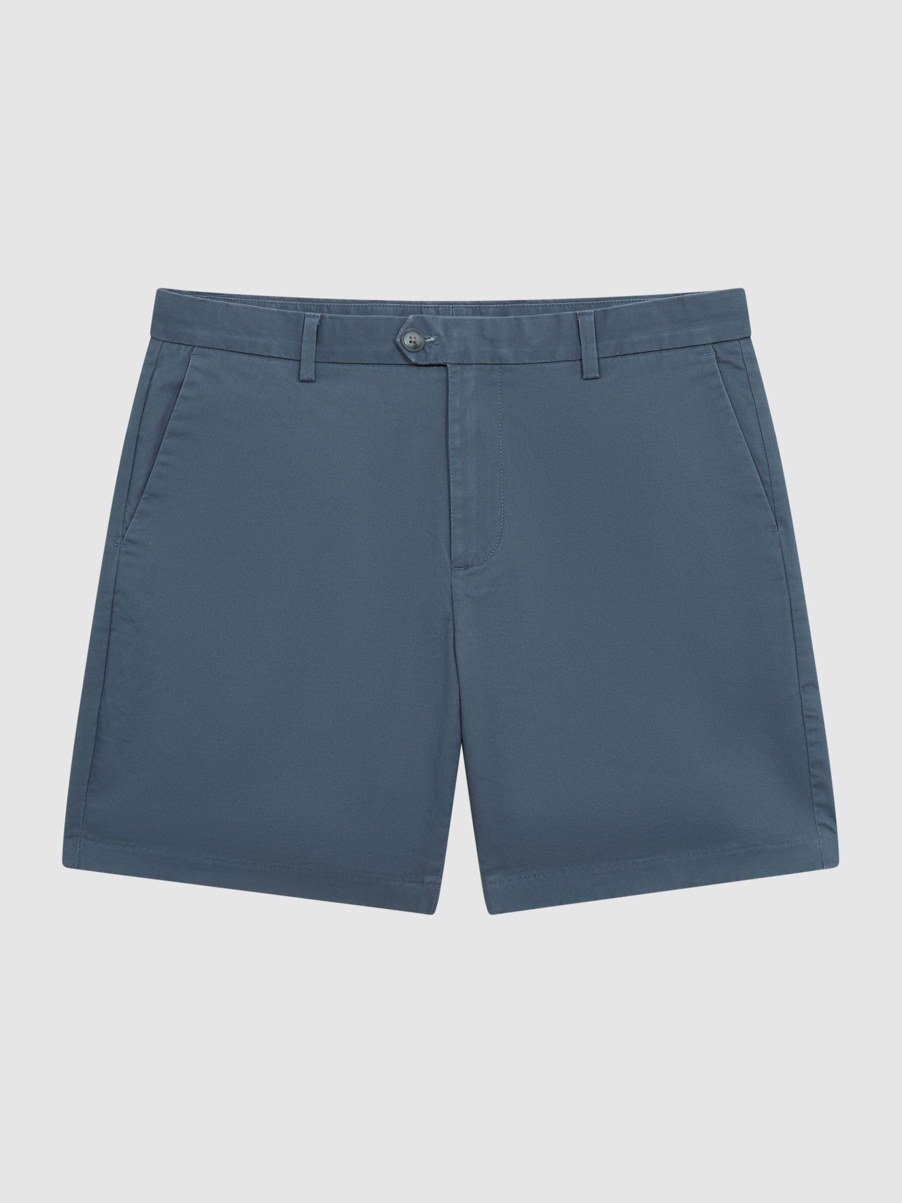 Modern Fit Chino Shorts in Airforce Blue Product Image
