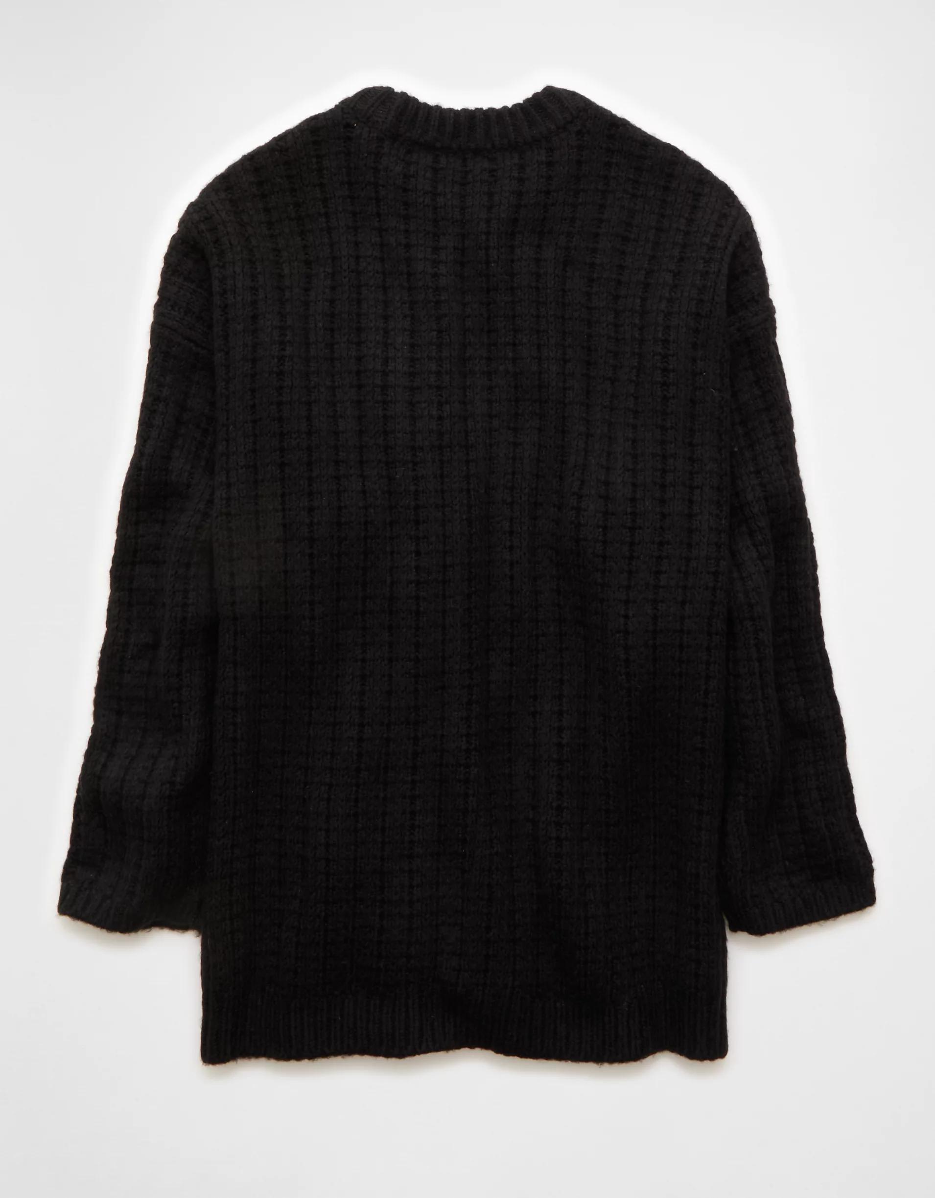 AE Oversized Waffle Sweater Product Image