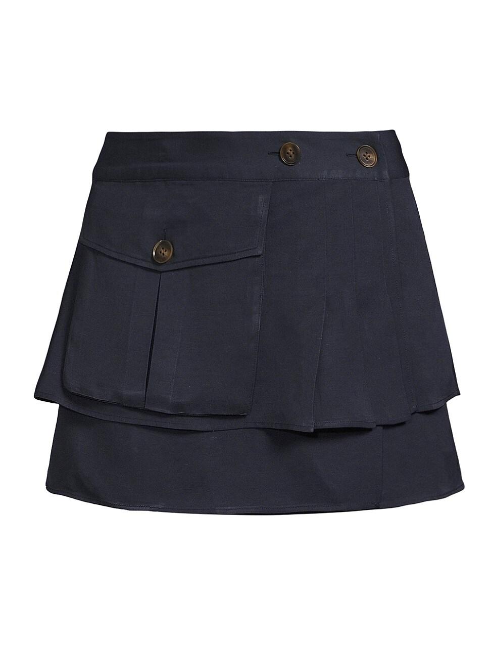 Womens Oskar Layered Cargo Miniskirt Product Image