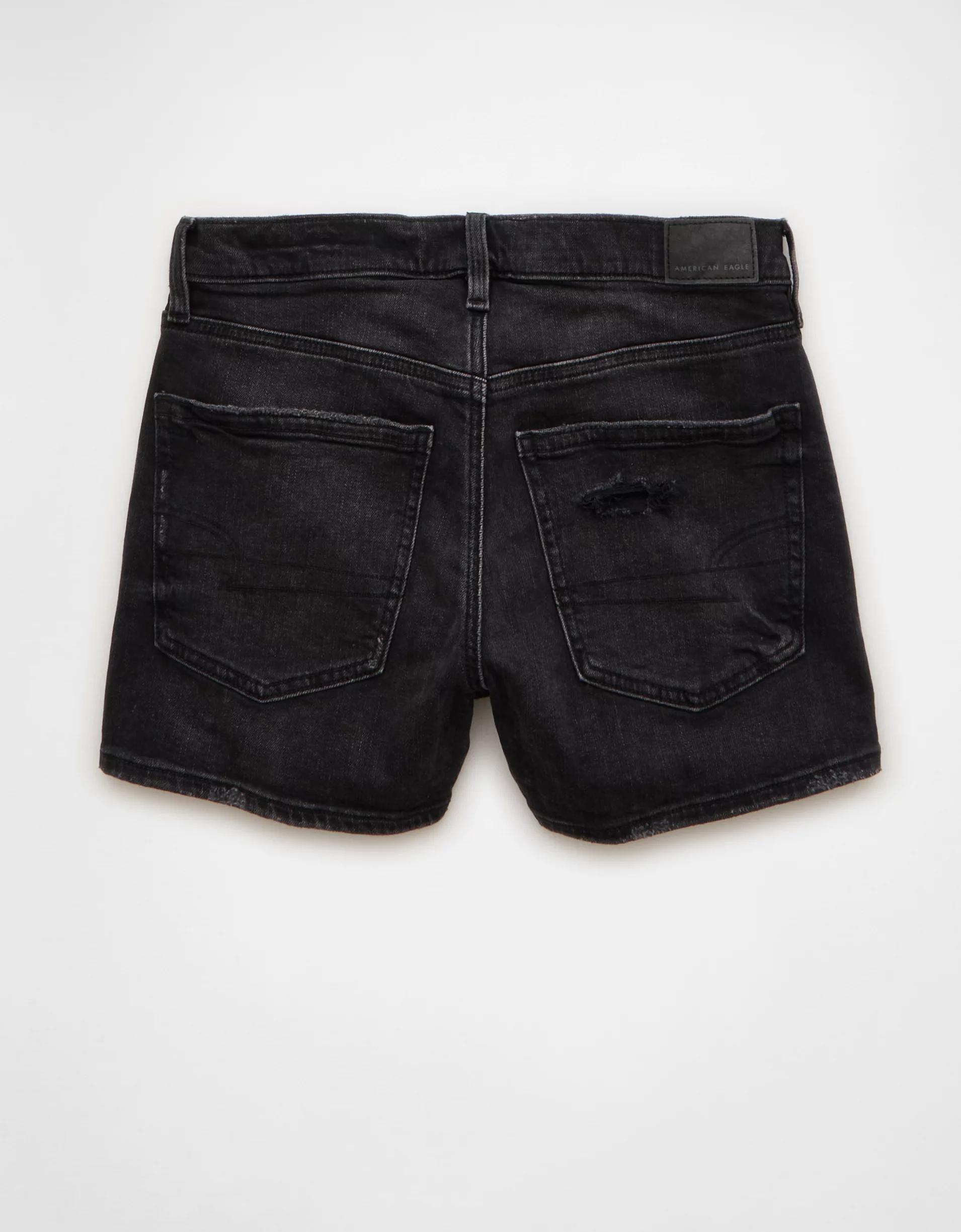 AE Strigid Super High-Waisted Relaxed Denim Short Product Image