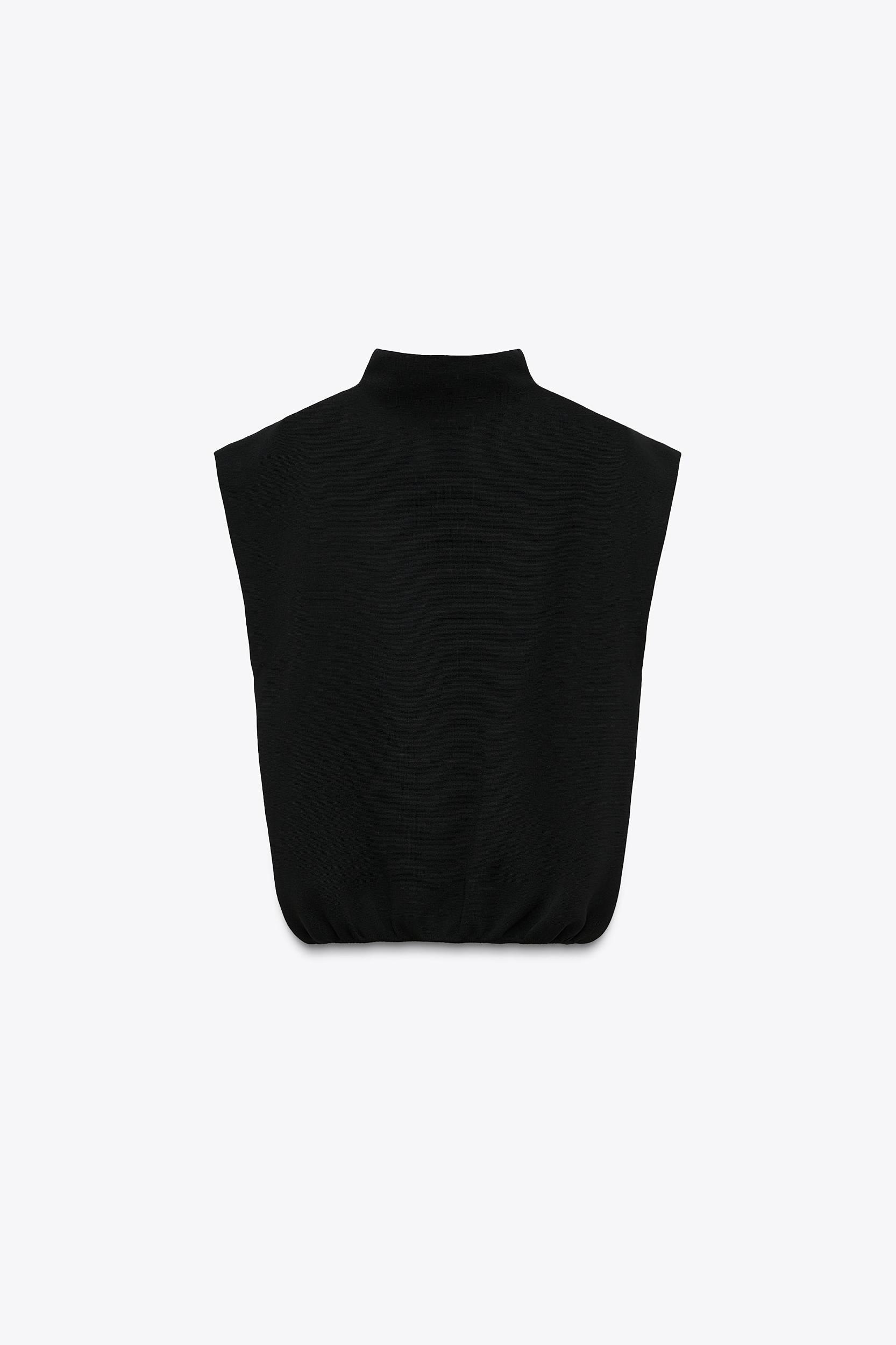 BASIC KNIT MOCK NECK TOP Product Image