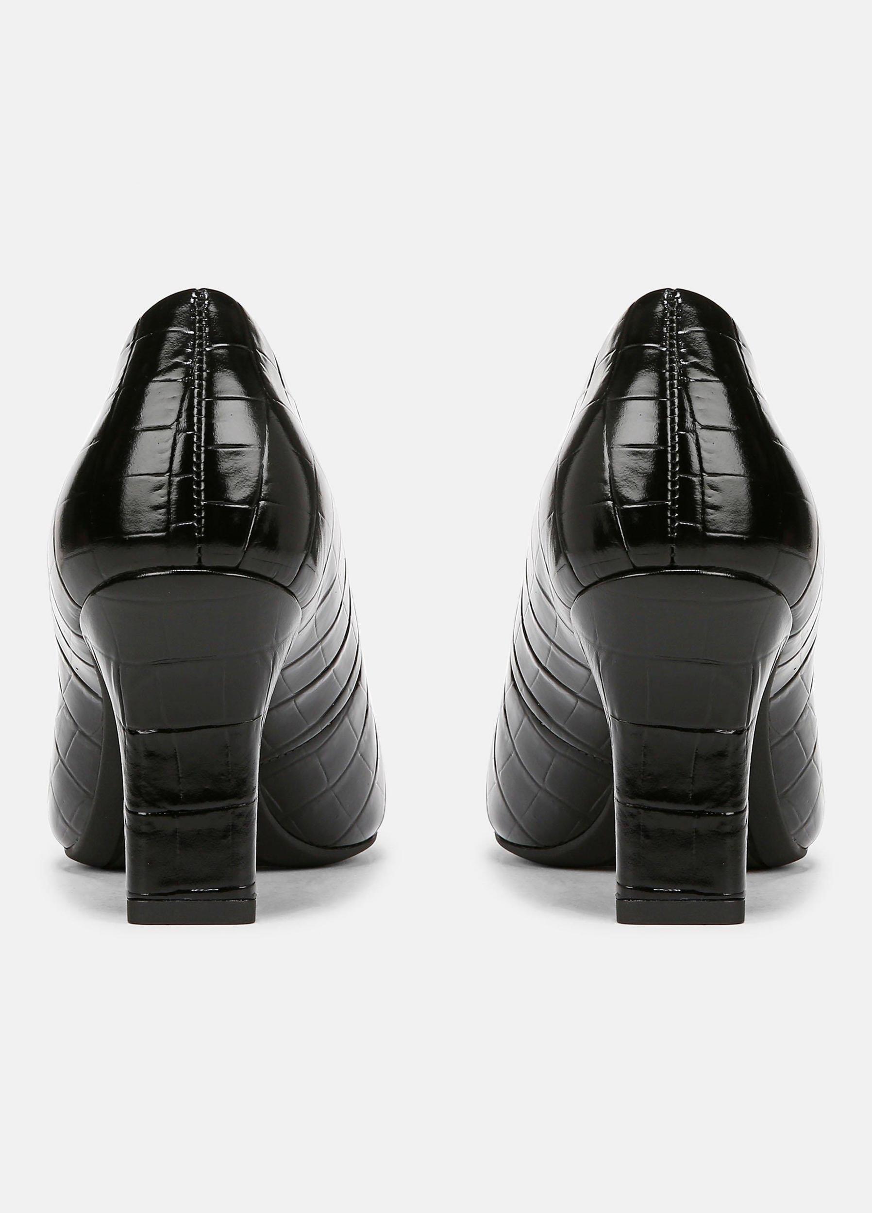 Diane Croc-Embossed Leather Pump Product Image