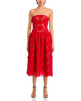 Lace Midi Dress Product Image