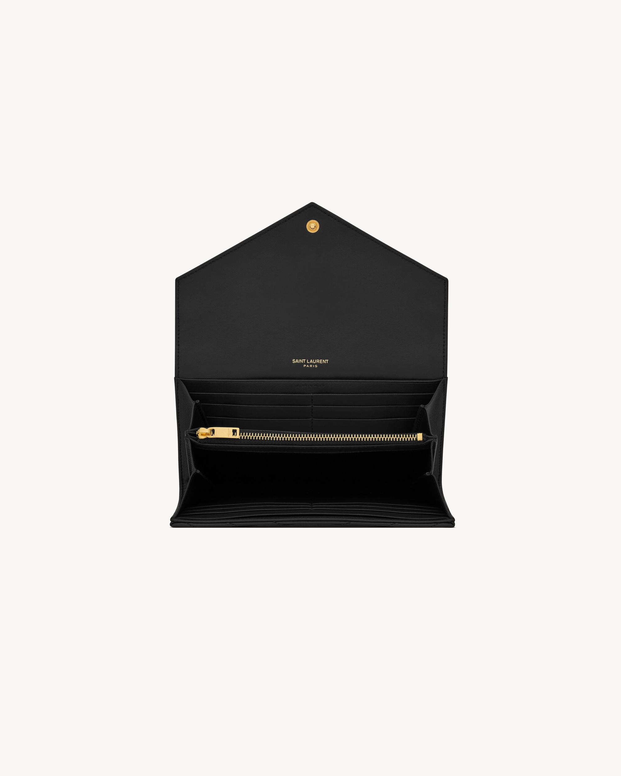 CASSANDRE MATELASSÉ large flap wallet in lambskin Product Image