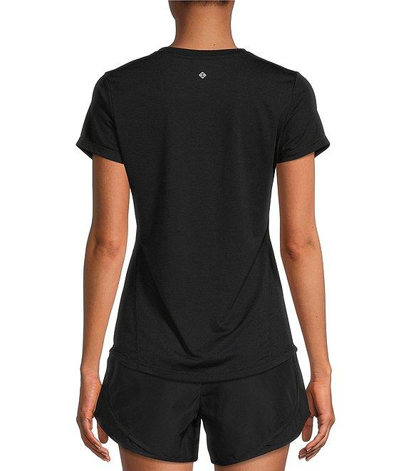 Antonio Melani Active Balance Moisture Wicking Relaxed Crew Neck Short Sleeve Coordinating Shirt Product Image