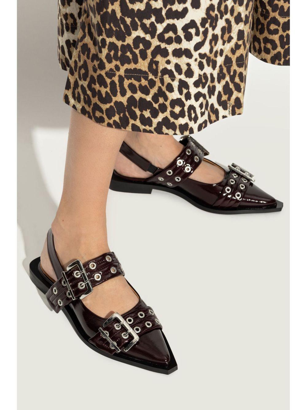 buckle ballerina shoes Product Image