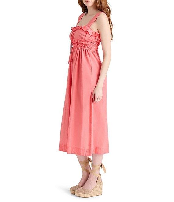 Steve Madden Daria Square Neck Sleeveless Midi Dress Product Image