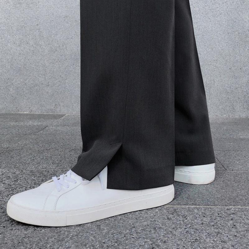 RT No. 3073 STRAIGHT DRAPE SLIT PANTS Product Image