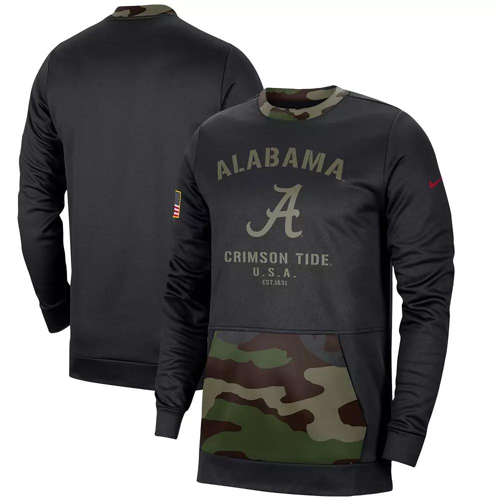 Men's Nike Black/Camo LSU Tigers Military Appreciation Performance Pullover Sweatshirt,  Product Image