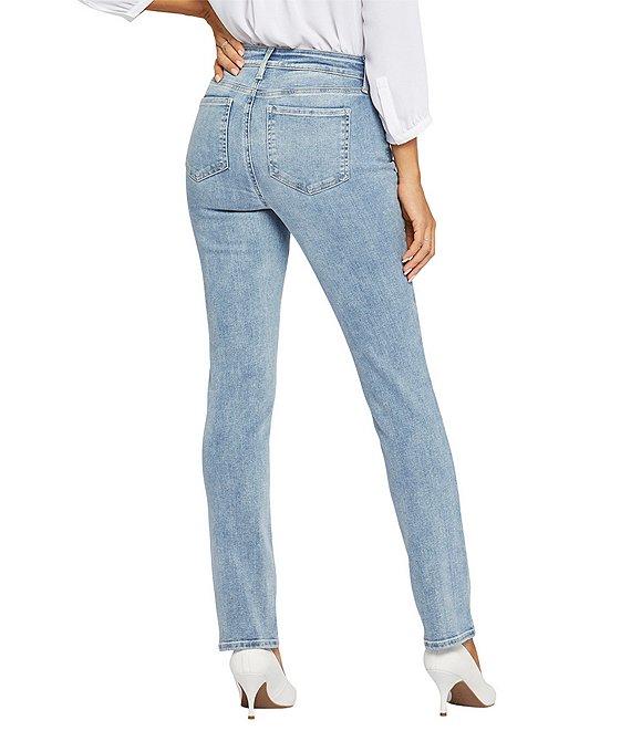 NYDJ Petite Size Sheri Slim Tonal Stitch High Rise Jeans Product Image
