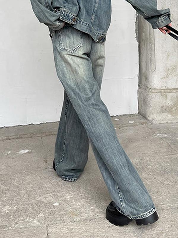 Versatile Distressed High Rise Boyfriend Jeans Product Image